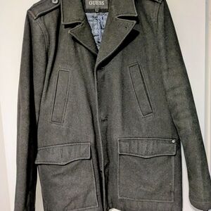 GUESS Charcoal Military Field Jacket